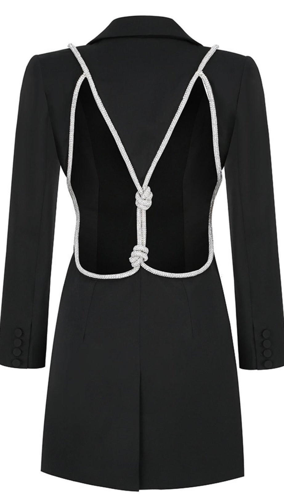 LONG-SLEEVED SUIT IN BLACK