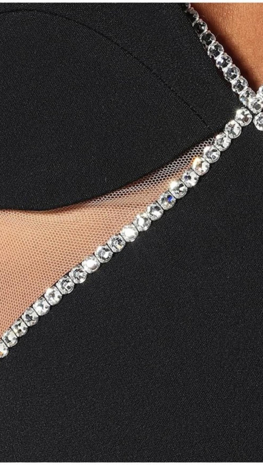 SLEEVELESS MAXI DRESS IN BLACK