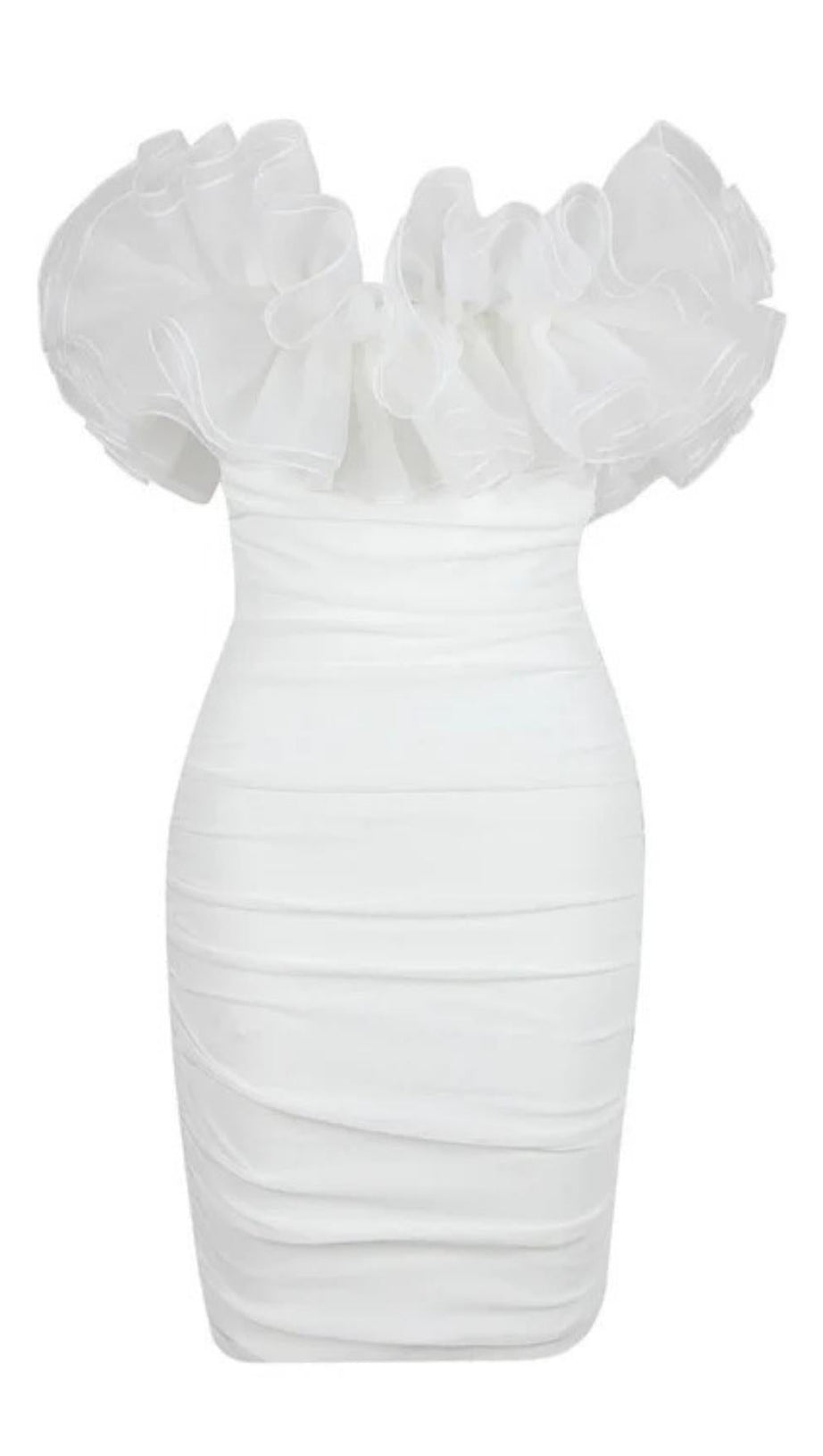 BODYCON BACKLESS MINI DRESS IN WHITE