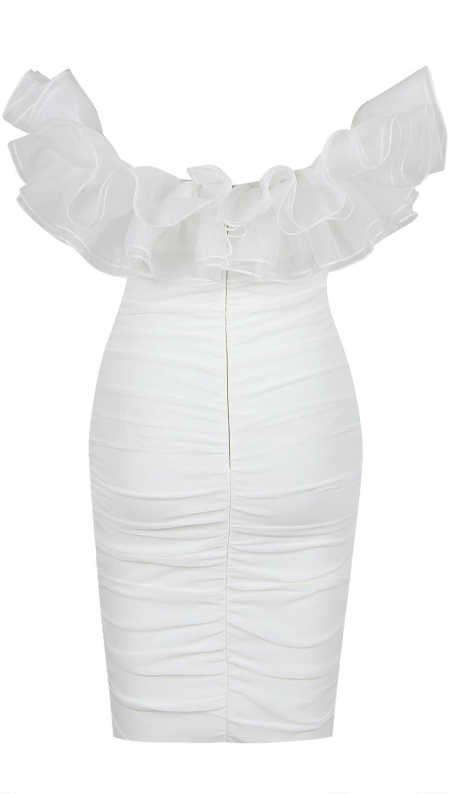 BODYCON BACKLESS MINI DRESS IN WHITE
