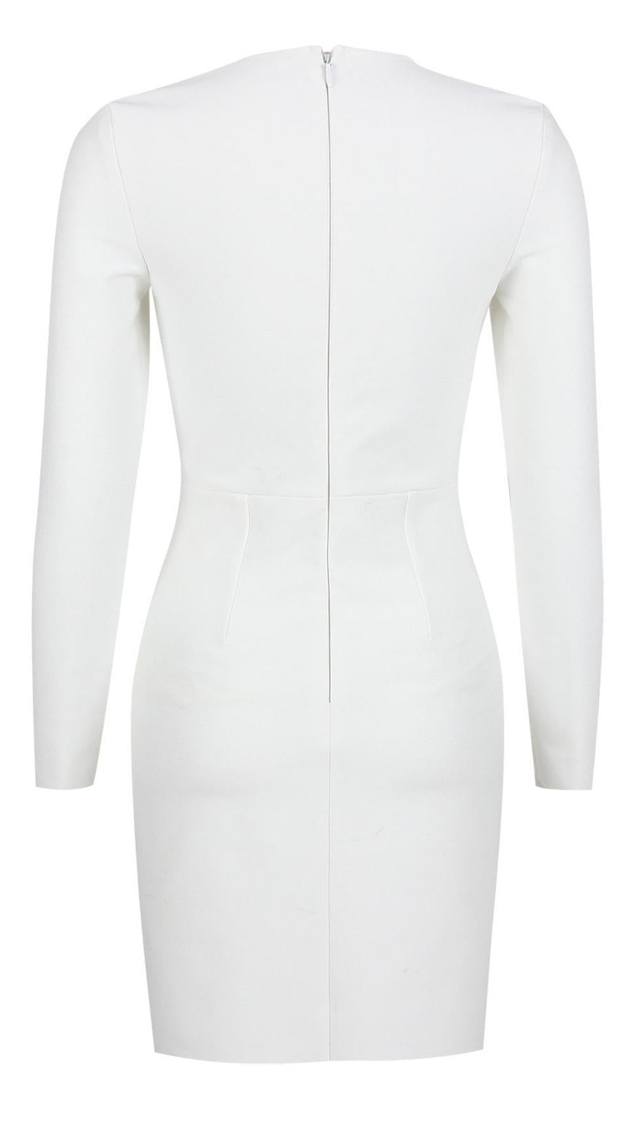 BODYCON SPLIT DRESS IN WHITE