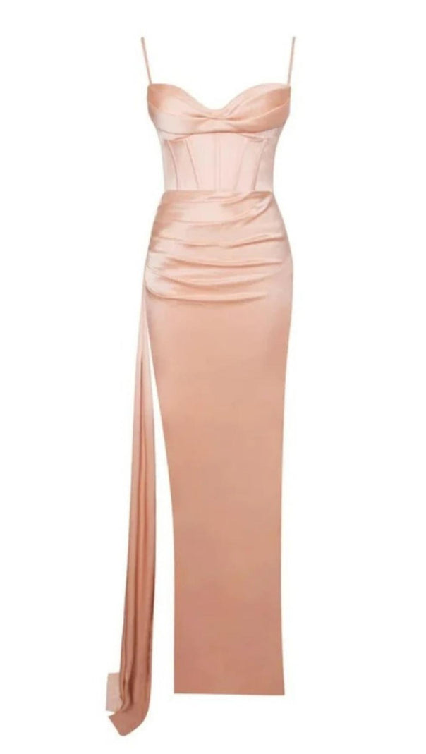 AIIZIE BANDAGE BACKLESS MINI DRESS IN PINK - product image