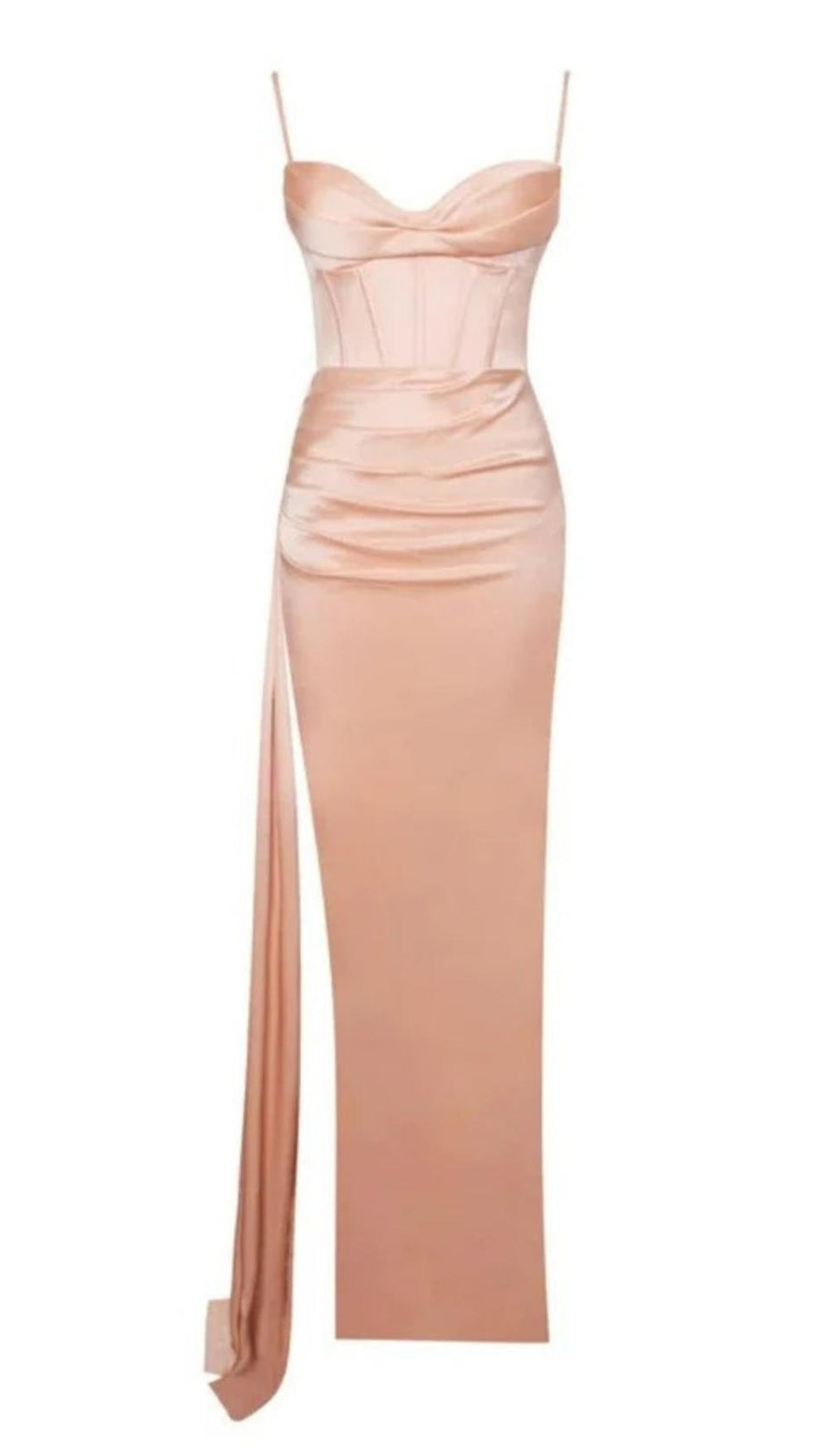 MINI ABITO SCOLLO A SCHIENA CON FASCE ROSA
