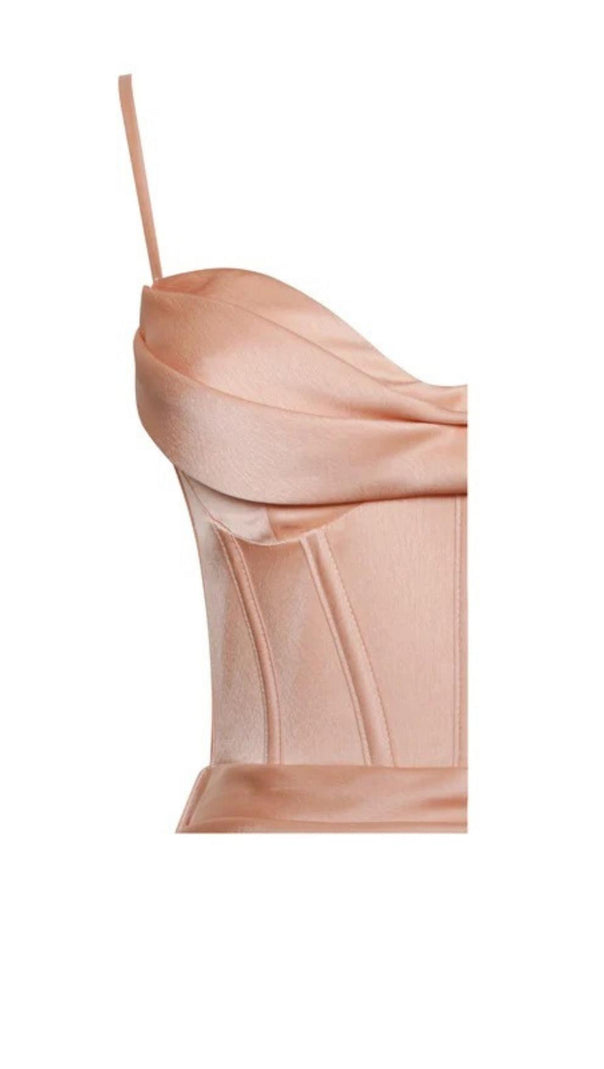 AIIZIE BANDAGE BACKLESS MINI DRESS IN PINK - product image