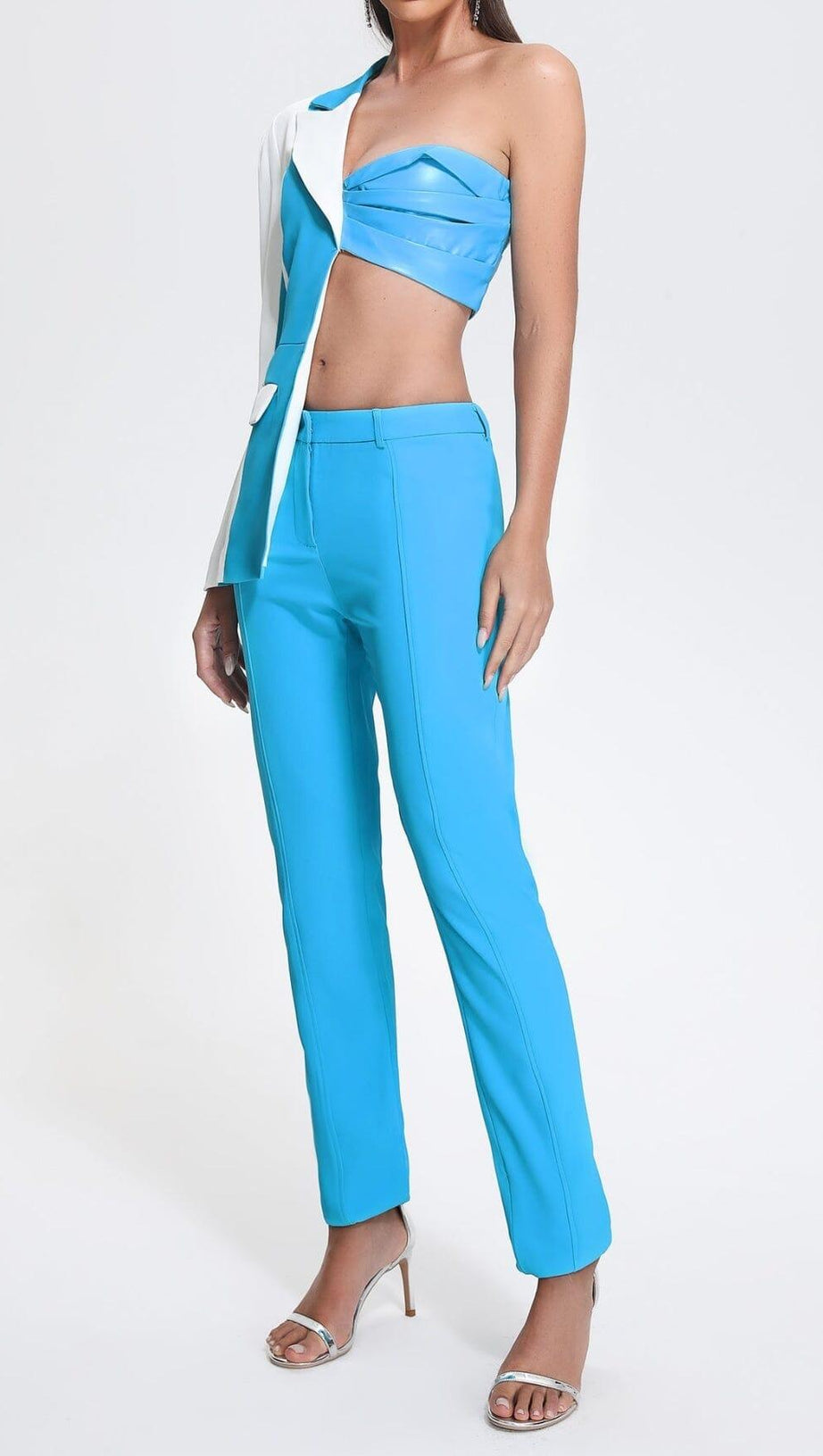 ONE SHOULDER TWO PIECE SET