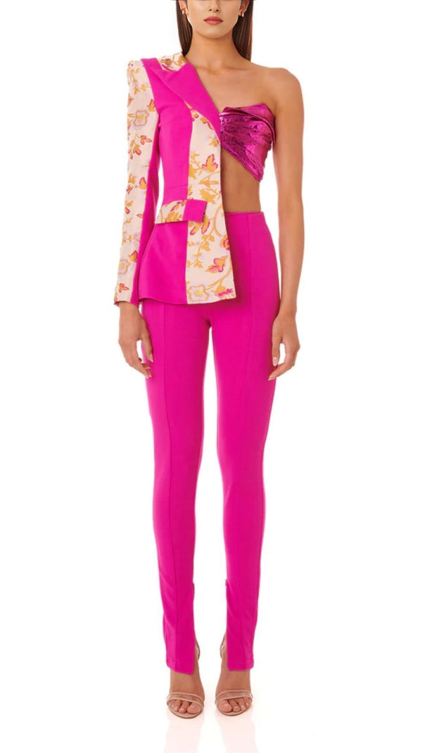 Zweiteiliges One-Shoulder-Set