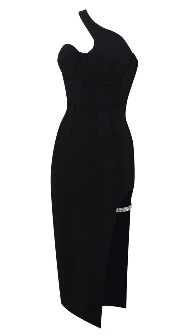 AIIZIE ONE SHOULDER MIDI DRESS - product image