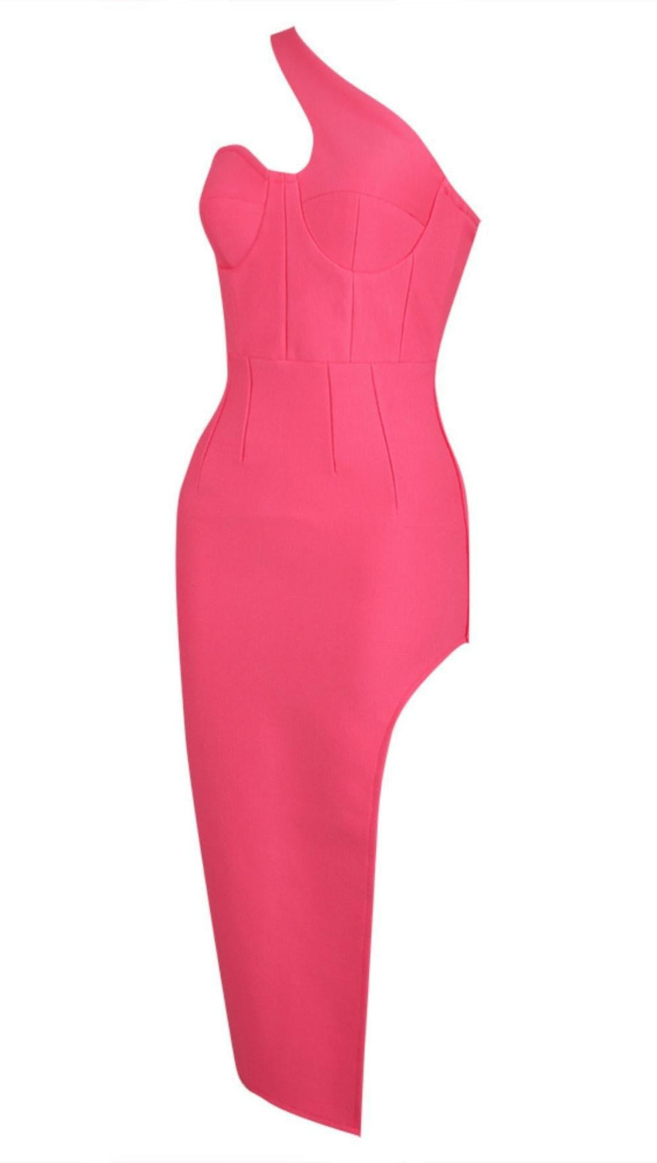 ONE SHOULDER MIDI DRESS
