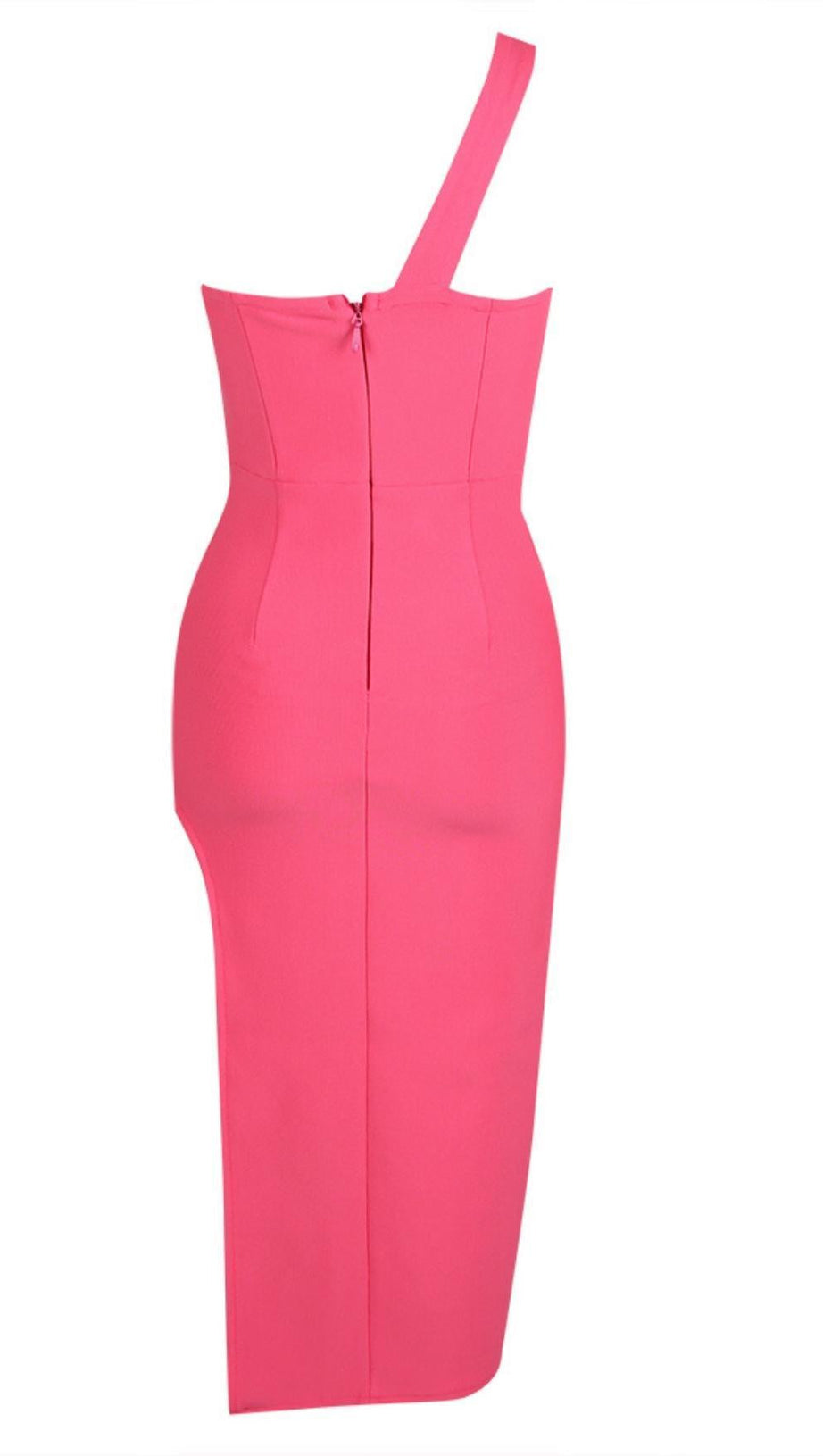 ONE SHOULDER MIDI DRESS