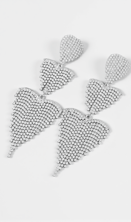 Hazel Heart Tassel Drop Earrings