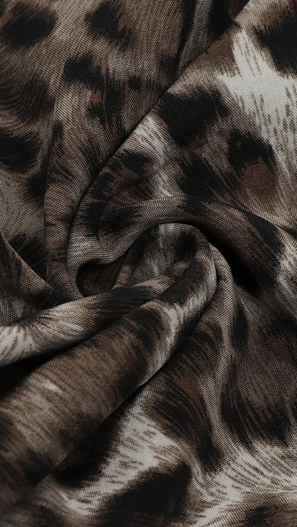 AIIZIE LEOPARD STRAPLESS MINI DRESS - product image
