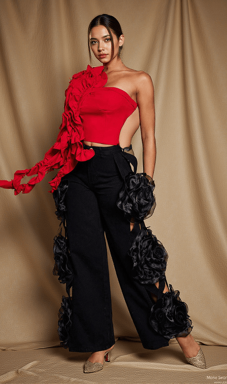 Nathan Flower Hollow Jeans