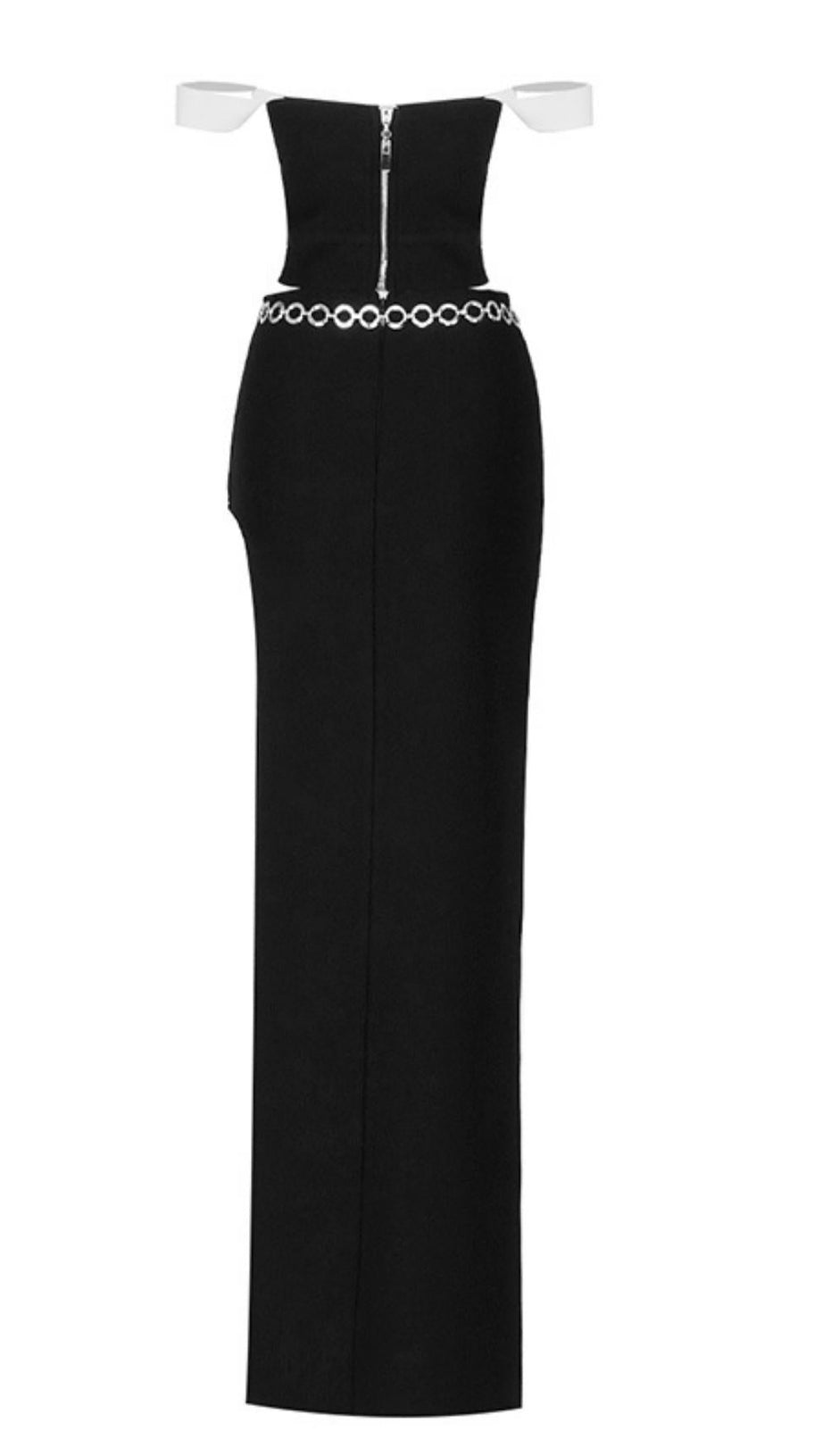 STRAPLESS MAXI DRESS TWO PIECE SET