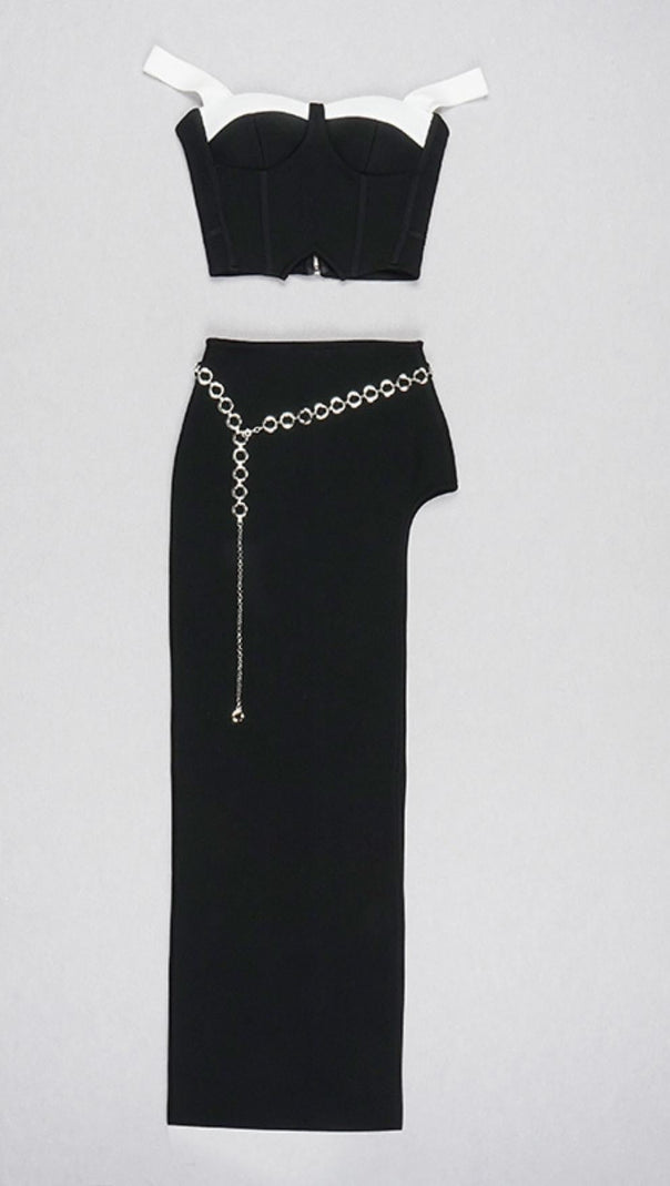AIIZIE STRAPLESS MAXI DRESS TWO PIECE SET - product image