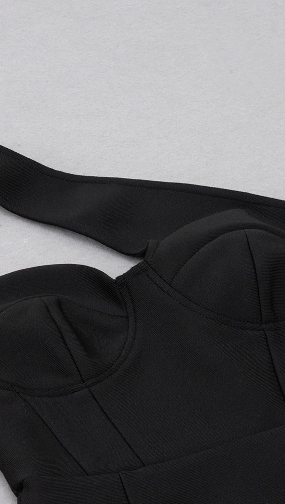 ONE SHOULDER MIDI DRESS IN BLACK