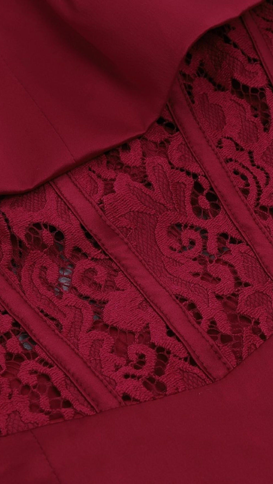 OFF SHOULDER LACE MIDI DRESS