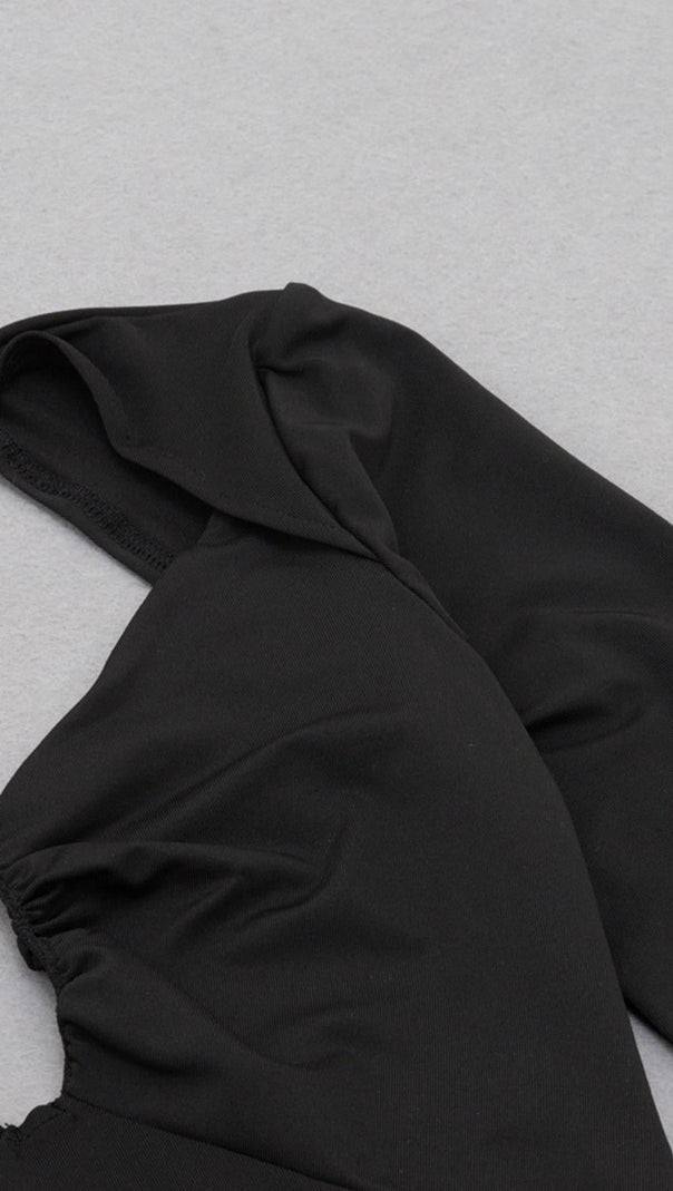 AIIZIE BACKLESS MIDI DRESS IN BLACK - product image
