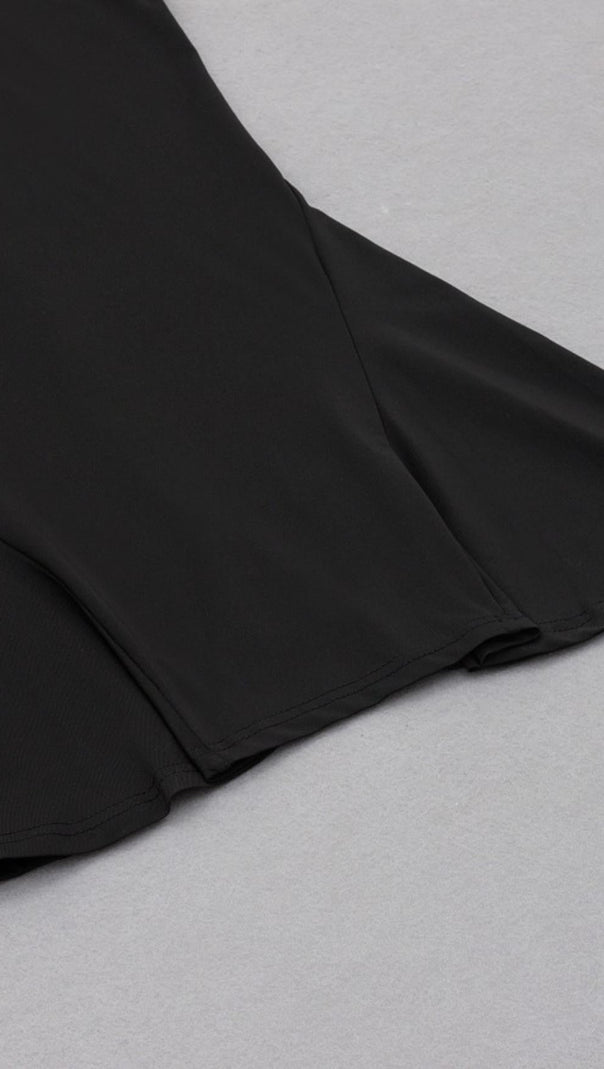 AIIZIE BACKLESS MIDI DRESS IN BLACK - product image
