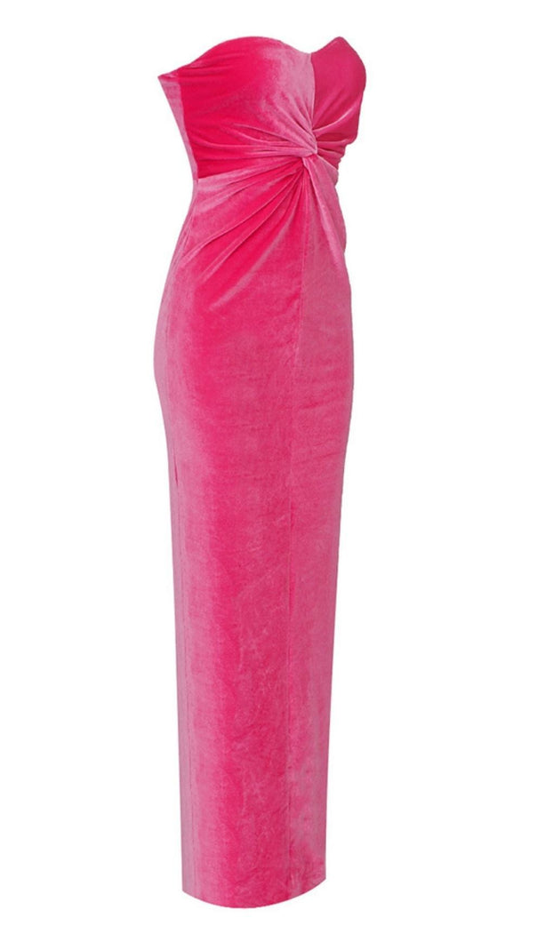 AIIZIE STRAPLESS MAXI DRESSES IN PINK - product image