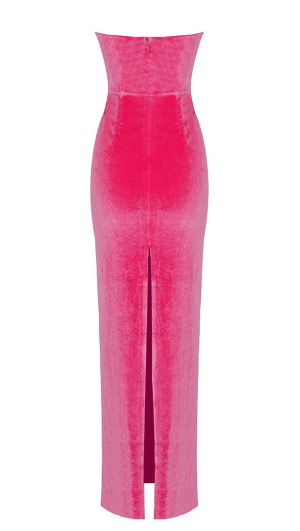 AIIZIE STRAPLESS MAXI DRESSES IN PINK - product image