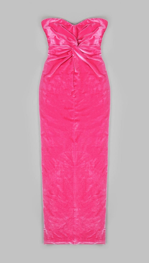 AIIZIE STRAPLESS MAXI DRESSES IN PINK - product image