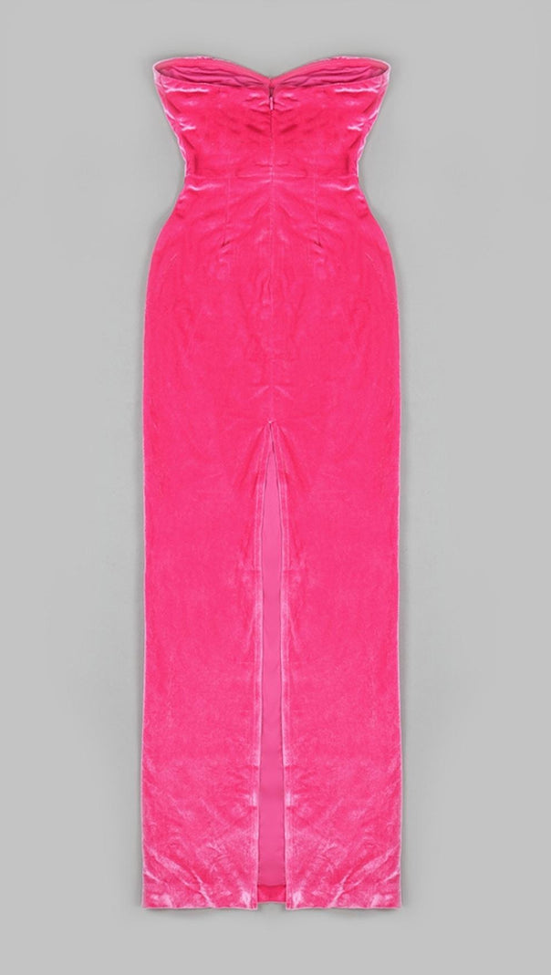 AIIZIE STRAPLESS MAXI DRESSES IN PINK - product image
