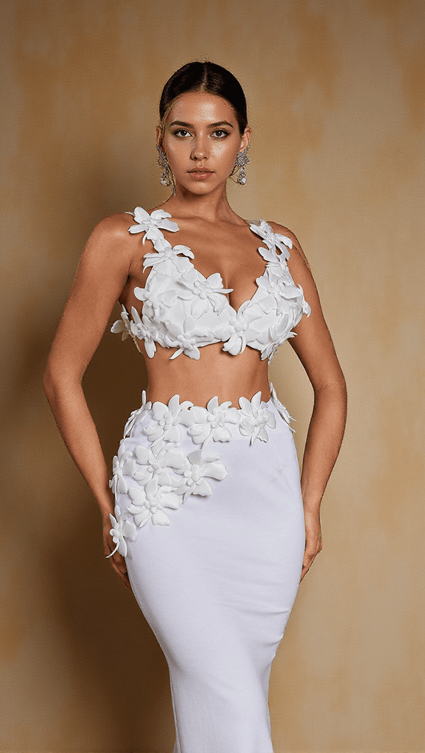 AIIZIE AMBROSE FLOWER SKIRT SET - product image