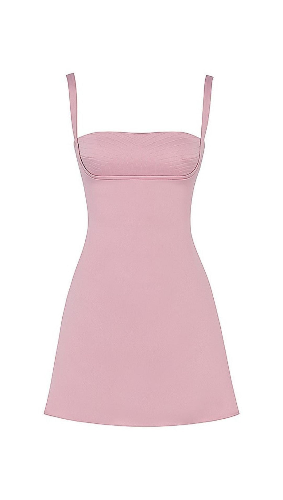 MINI ABITO IN RASO ROSA