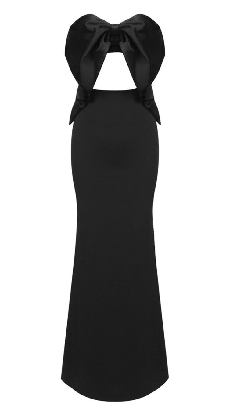 STRAPLESS CUT OUT MAXI DRESS