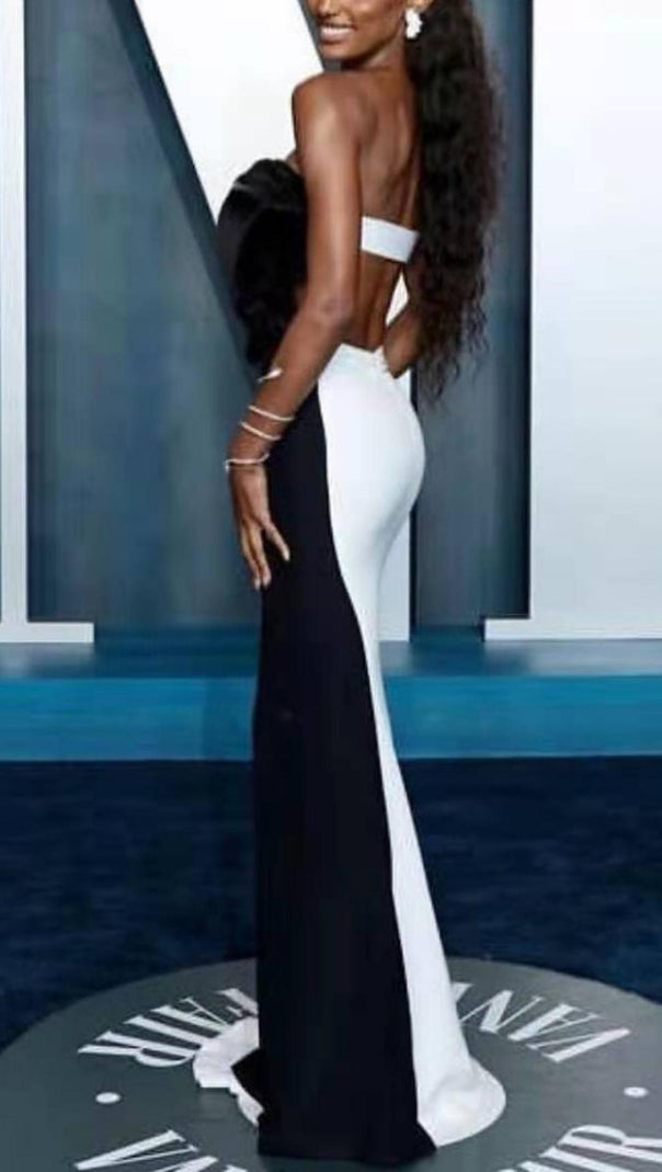 AIIZIE STRAPLESS CUT OUT MAXI DRESS - product image