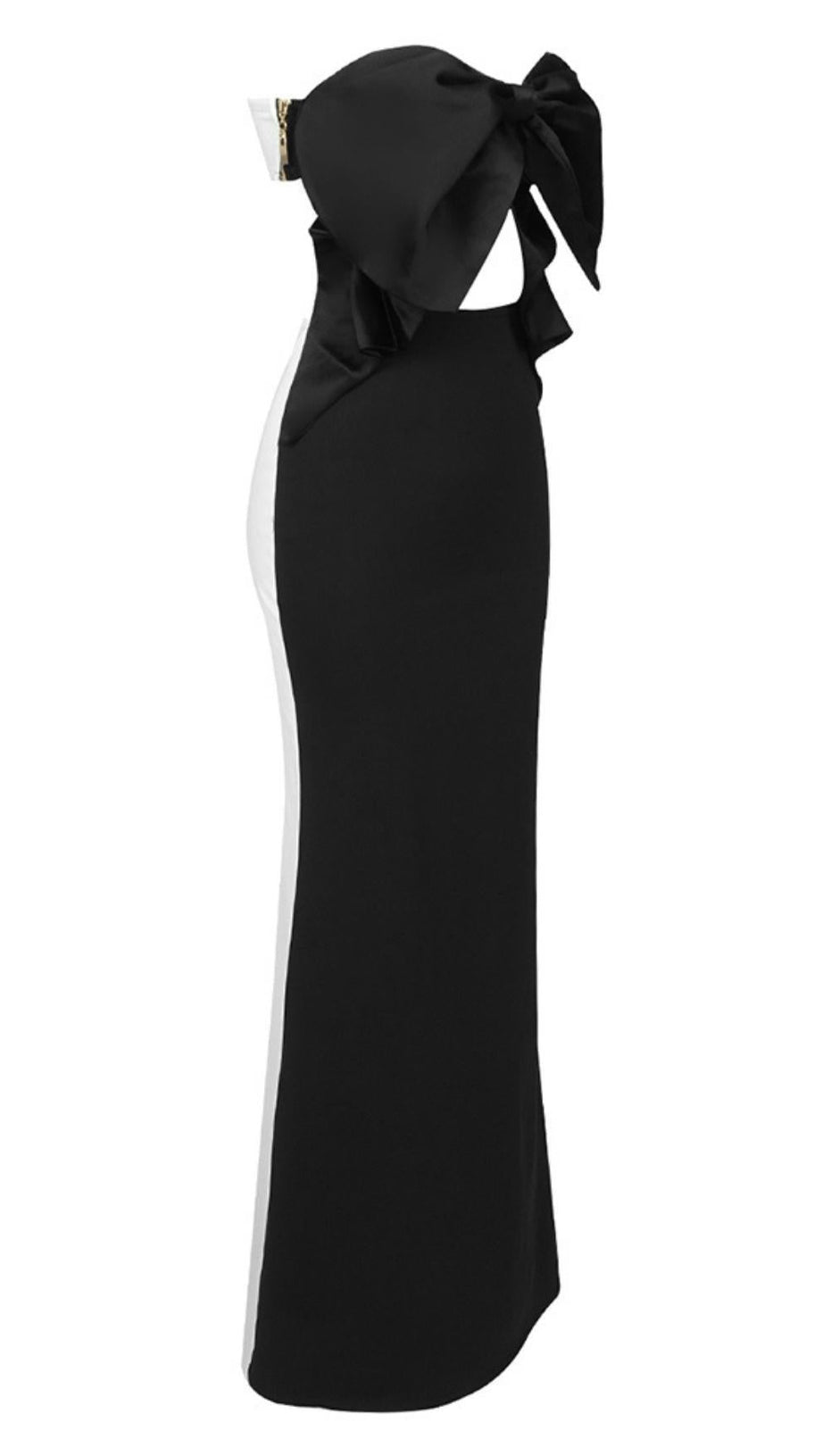 STRAPLESS CUT OUT MAXI DRESS