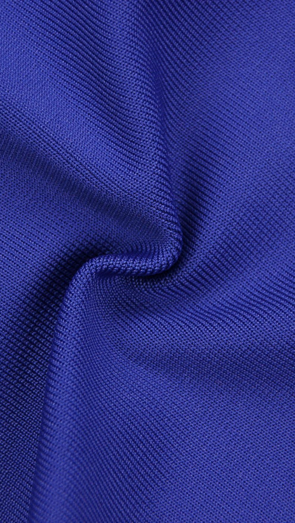 AIIZIE CUTOUT HALTER DRESS IN BLUE - product image