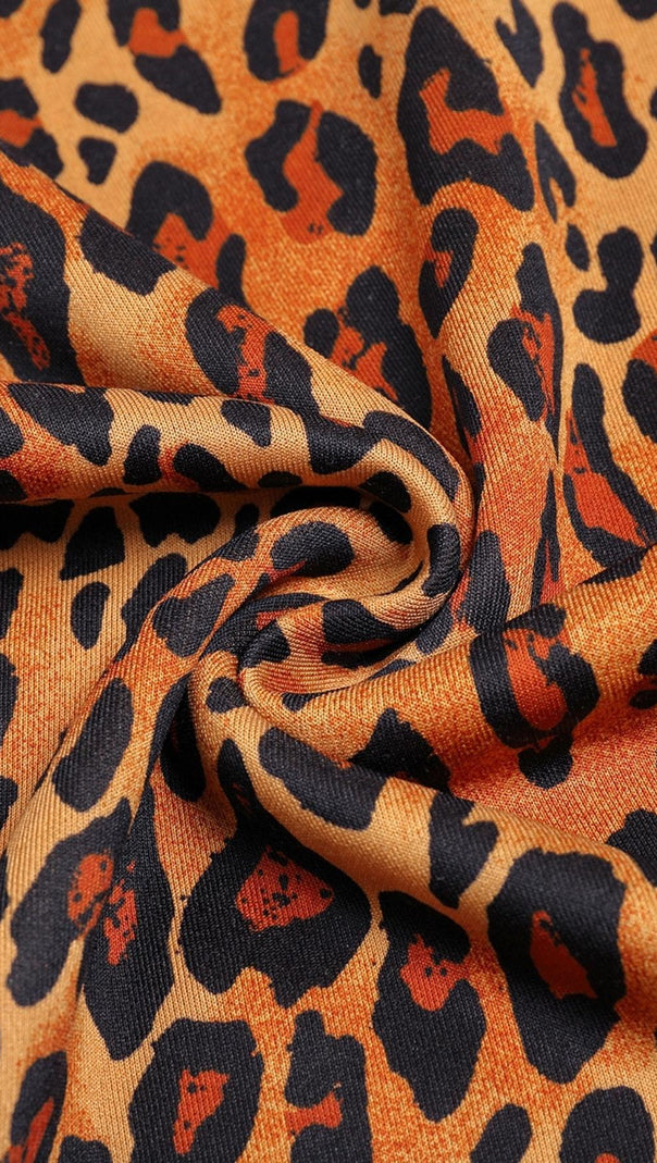 AIIZIE LEOPARD HIGH SPLIT MAXI DRESS - product image