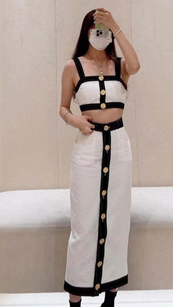 AIIZIE BANDAGE MAXI DRESS TWO PIECE SET - product image