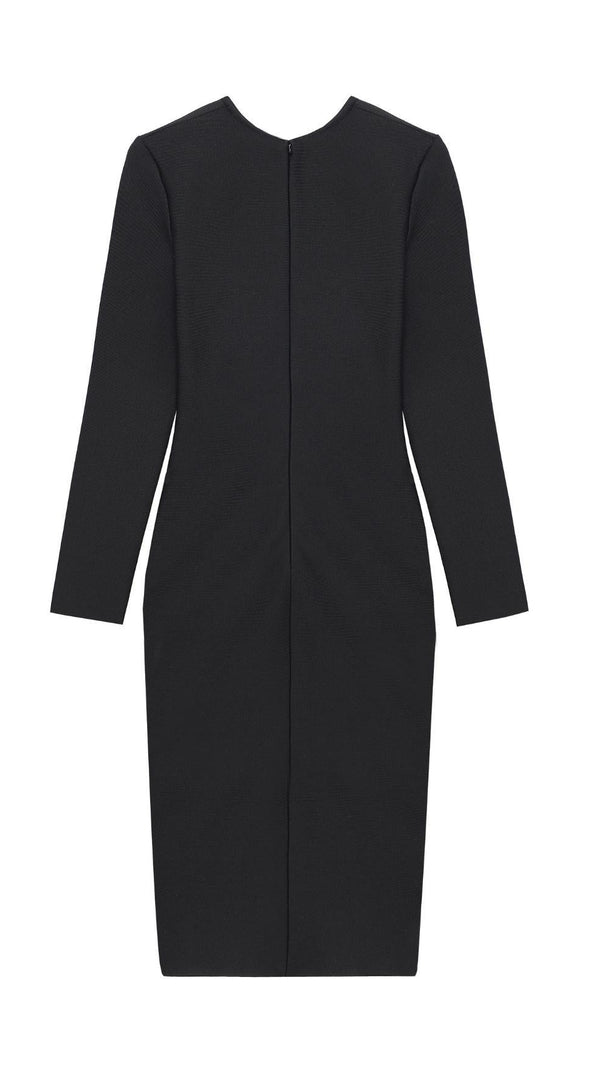 AIIZIE BANDAGE MIDI DRESS IN BLACK - product image