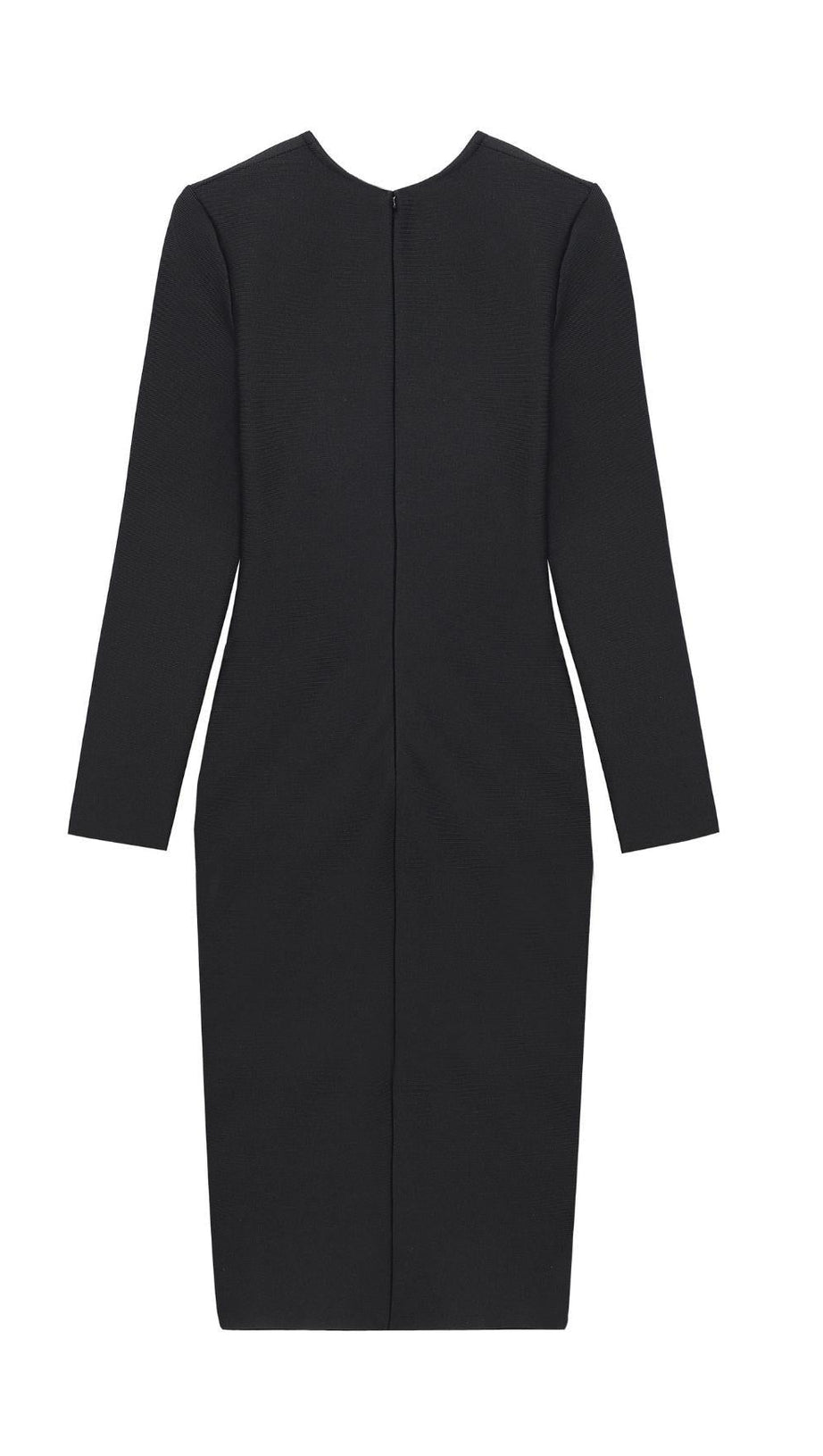 BANDAGE MIDI DRESS IN BLACK