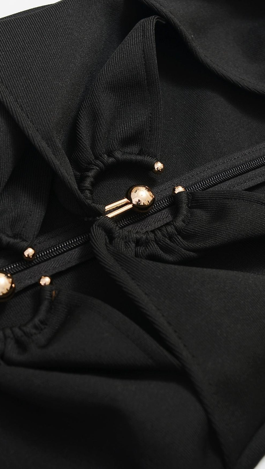 BANDAGE MIDI DRESS IN BLACK