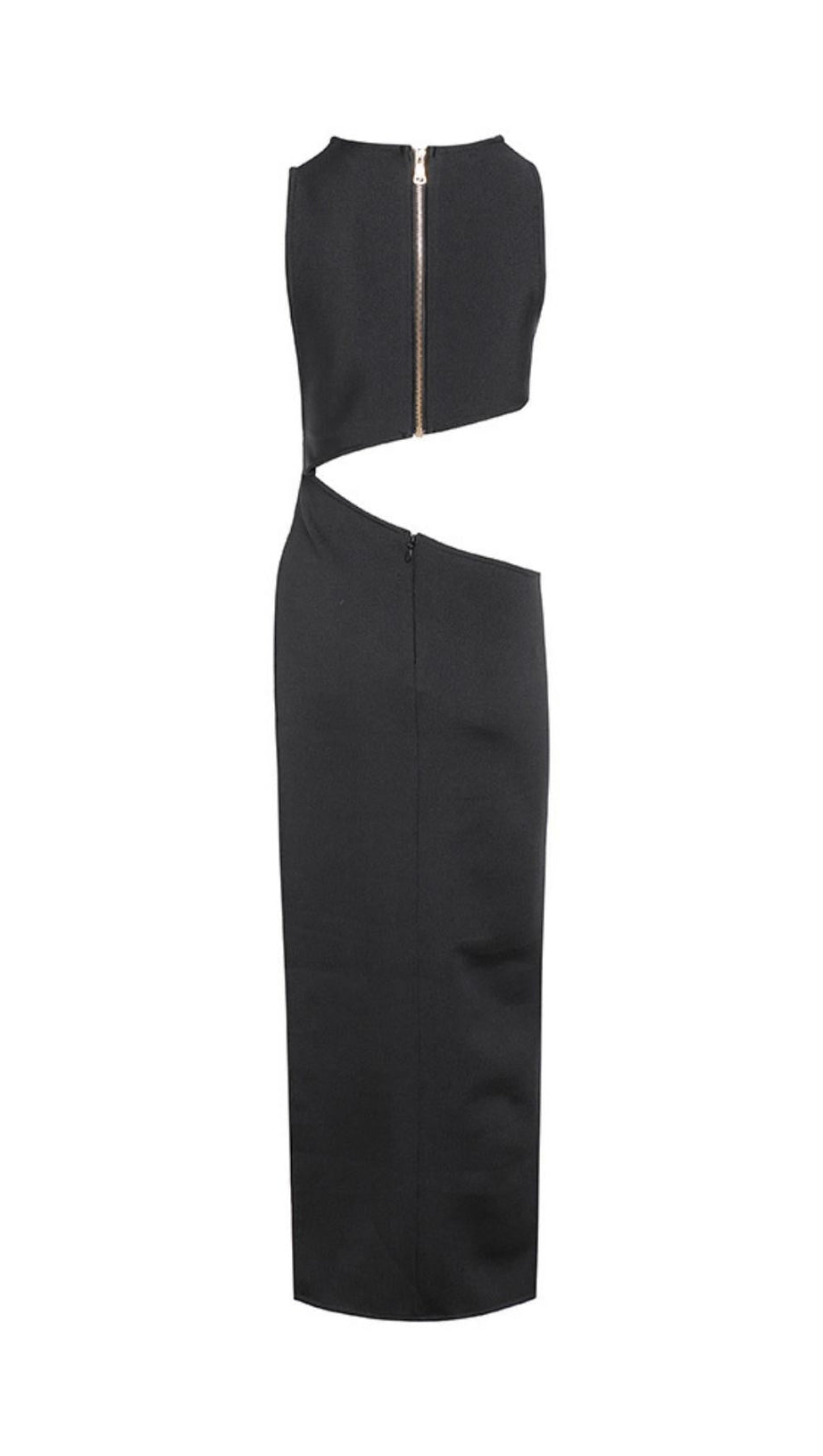 SPLIT MAXI DRESS IN BLACK OR BEIGE