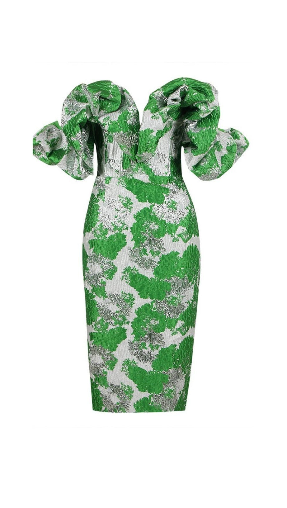 STRAPLESS MIDI DRESS