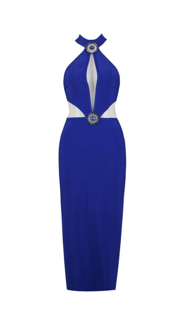 AIIZIE TIGHT MIDI DRESS IN BLUE - product image