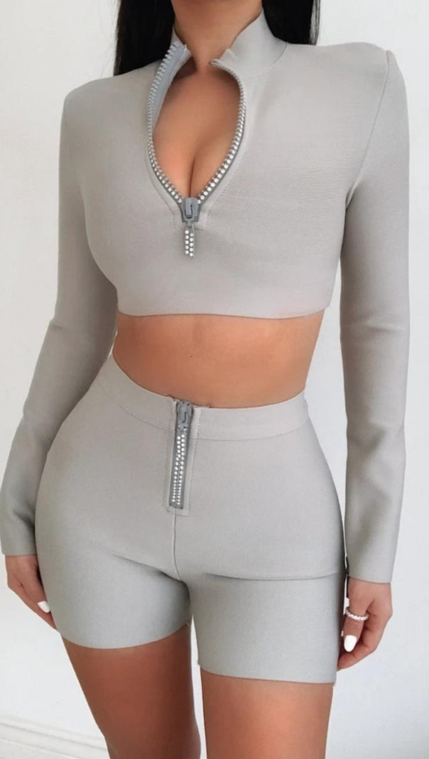 AIIZIE SPORT TWO-PIECE SET IN GREY - product image