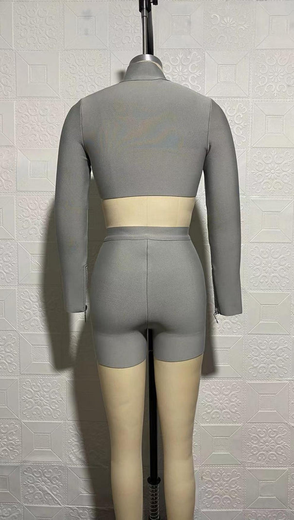Sport Two-Piece Set in Grey