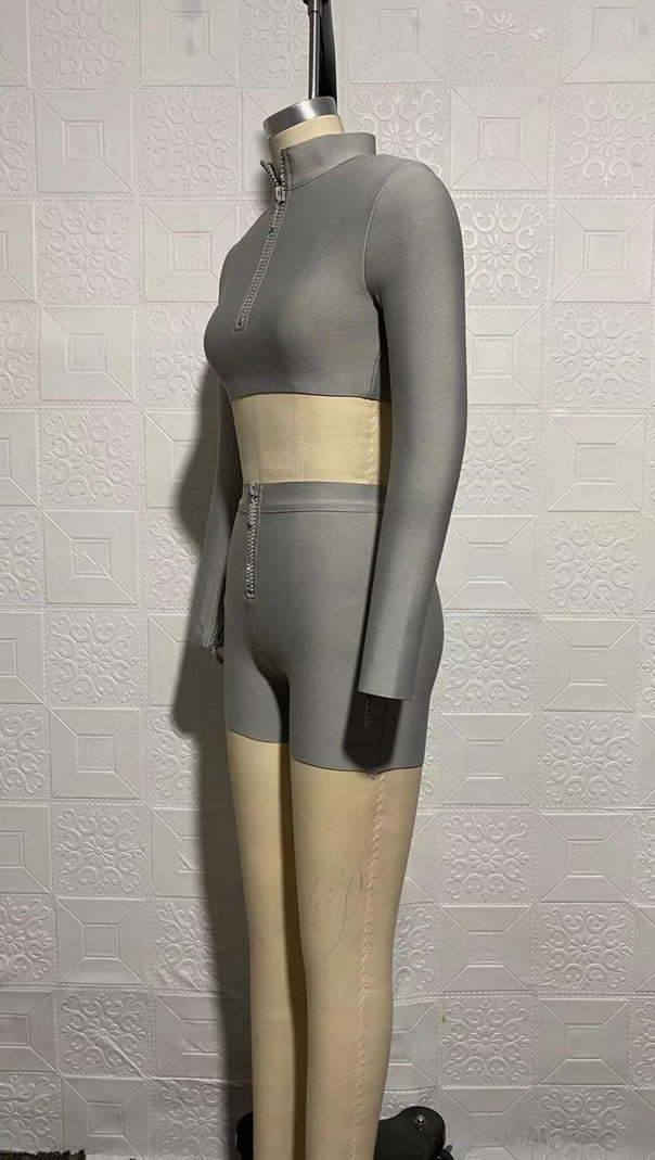 Sport Two-Piece Set in Grey