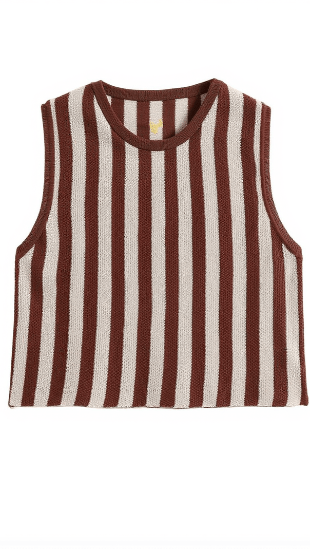 AIIZIE EURYDICE STRIPE KNITTED PANTS SET - product image