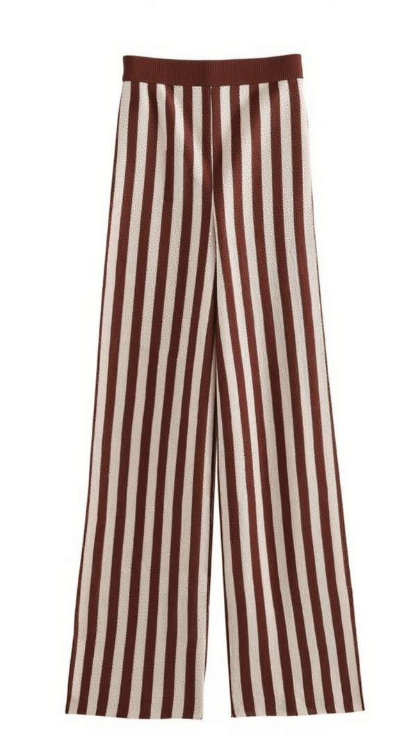 AIIZIE EURYDICE STRIPE KNITTED PANTS SET - product image
