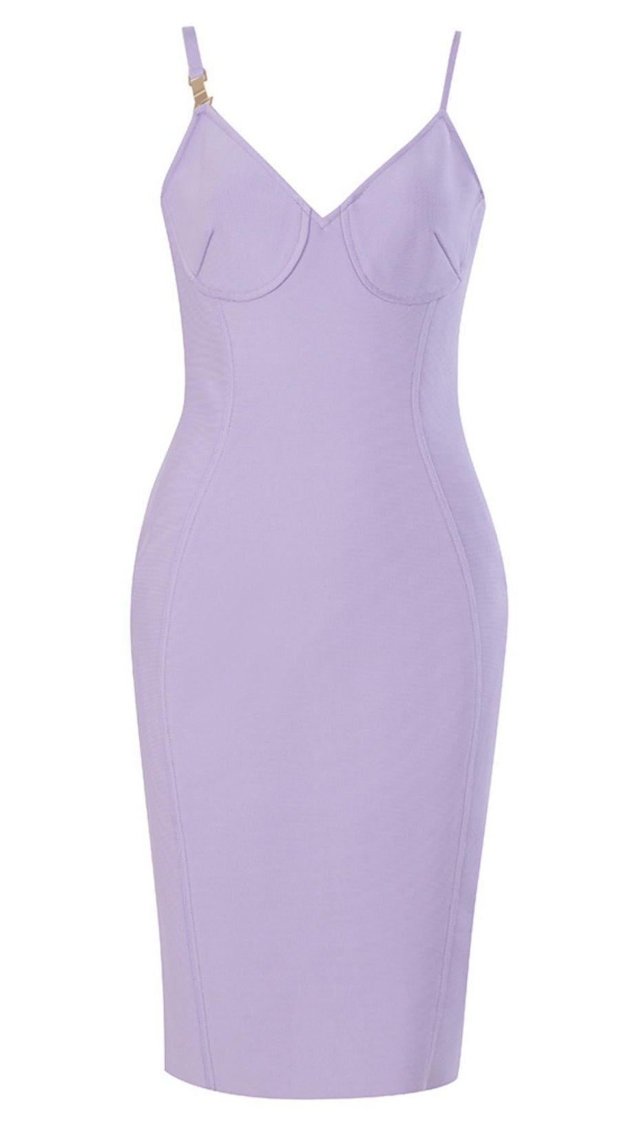 Enges Minikleid in Lila