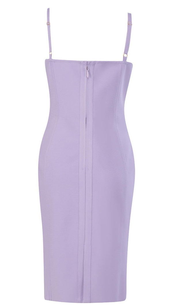 AIIZIE TIGHT MINI DRESS IN PURPLE - product image