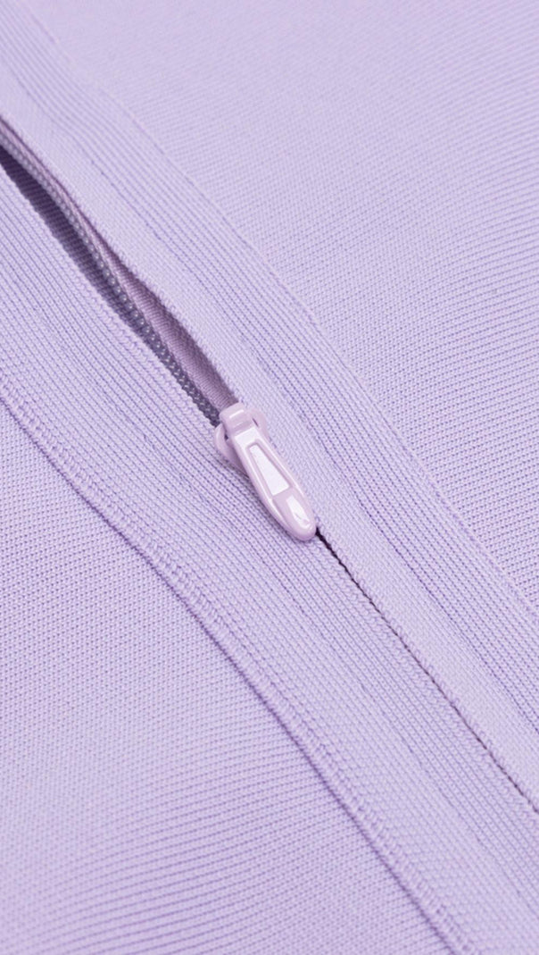 AIIZIE TIGHT MINI DRESS IN PURPLE - product image