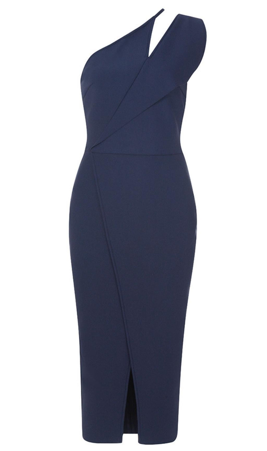 GESPLITTES MIDIKLEID IN BLAU