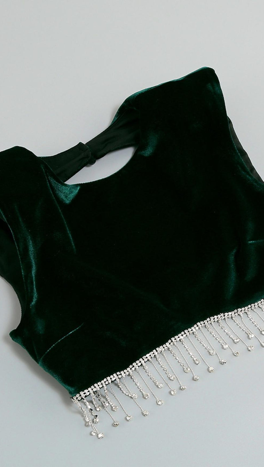 TWO-PIECE MINI DRESS IN GREEN